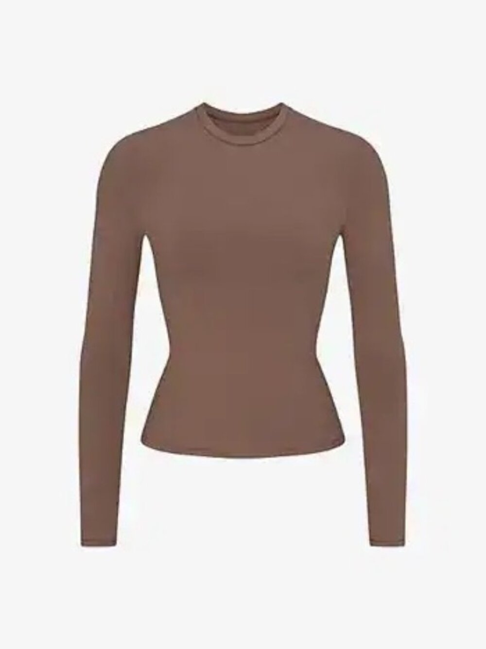 NWT Skims Cotton Jersey Long Sleeve T-shirt Truffle Size Small
